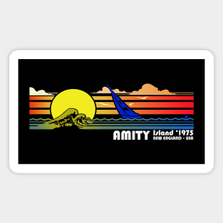 amity island new england usa 1975 Magnet